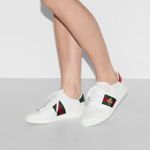 Gucci Ace sneaker with bee, Size 37.5, New in Box - Picture 4 of 15